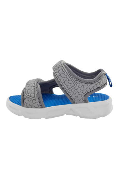 Sandalias con luces, diseño tiburón Sin color
