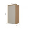 Aéreo CONDESSA 40cm Marron/Gris Aéreo CONDESSA 40cm Marron/Gris