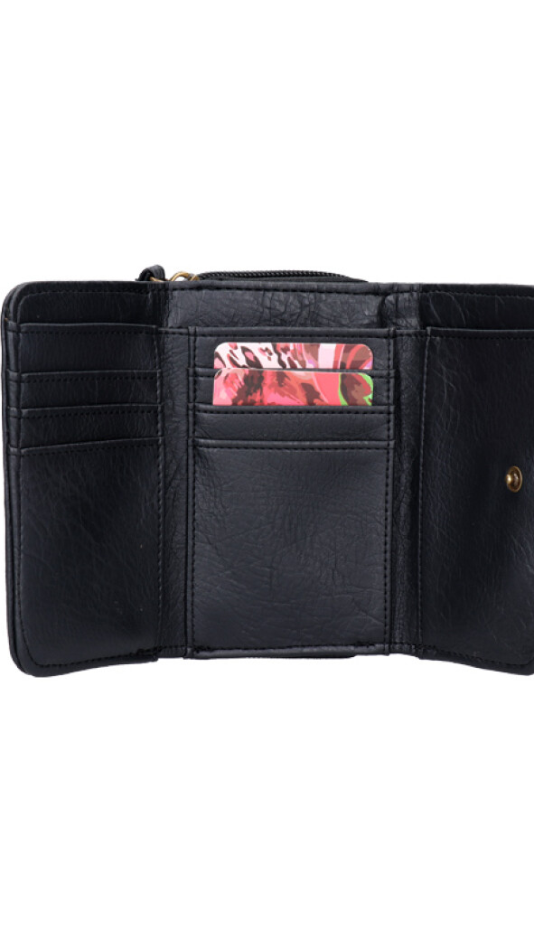 BILLETERA BOHO EMMA DISEÑO ÉTNICO Y NEGRO