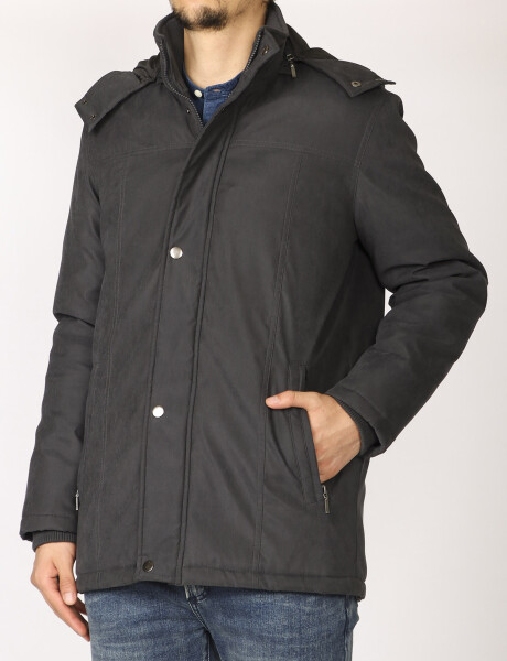 Campera Harrington Label Azul Oscuro