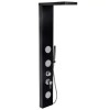 Columna De Ducha Aluminio Negro 3 Jets Sensi D Acqua Columna De Ducha Aluminio Negro 3 Jets Sensi D Acqua