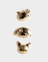 Prendedor Metal Set De Pins Hello Kitty - Dorado