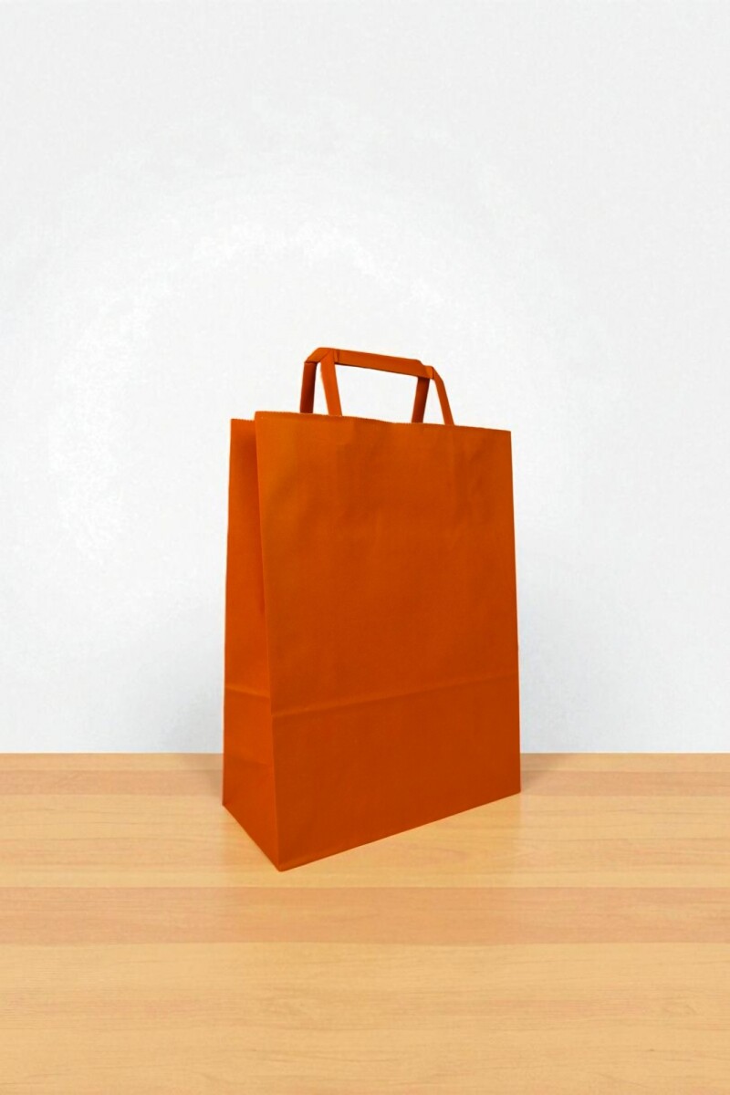 Bolsa lisa acuario 22x10x30 cm - NARANJA 