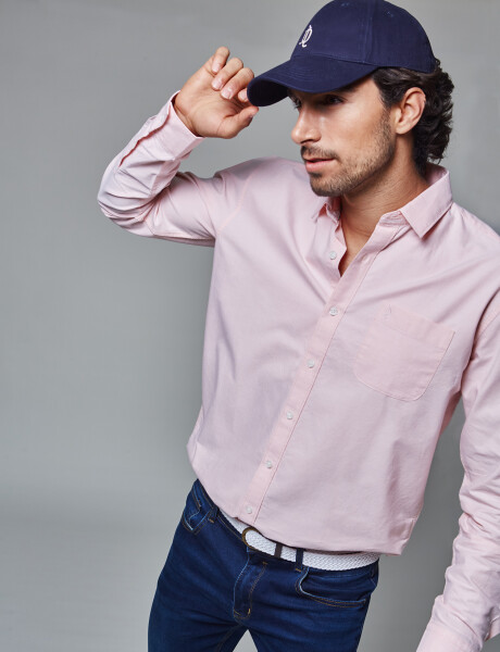 Camisa oxford rosa