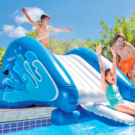 Inflable Intex Tobogán 333x206x117 cm Azul/Blanco