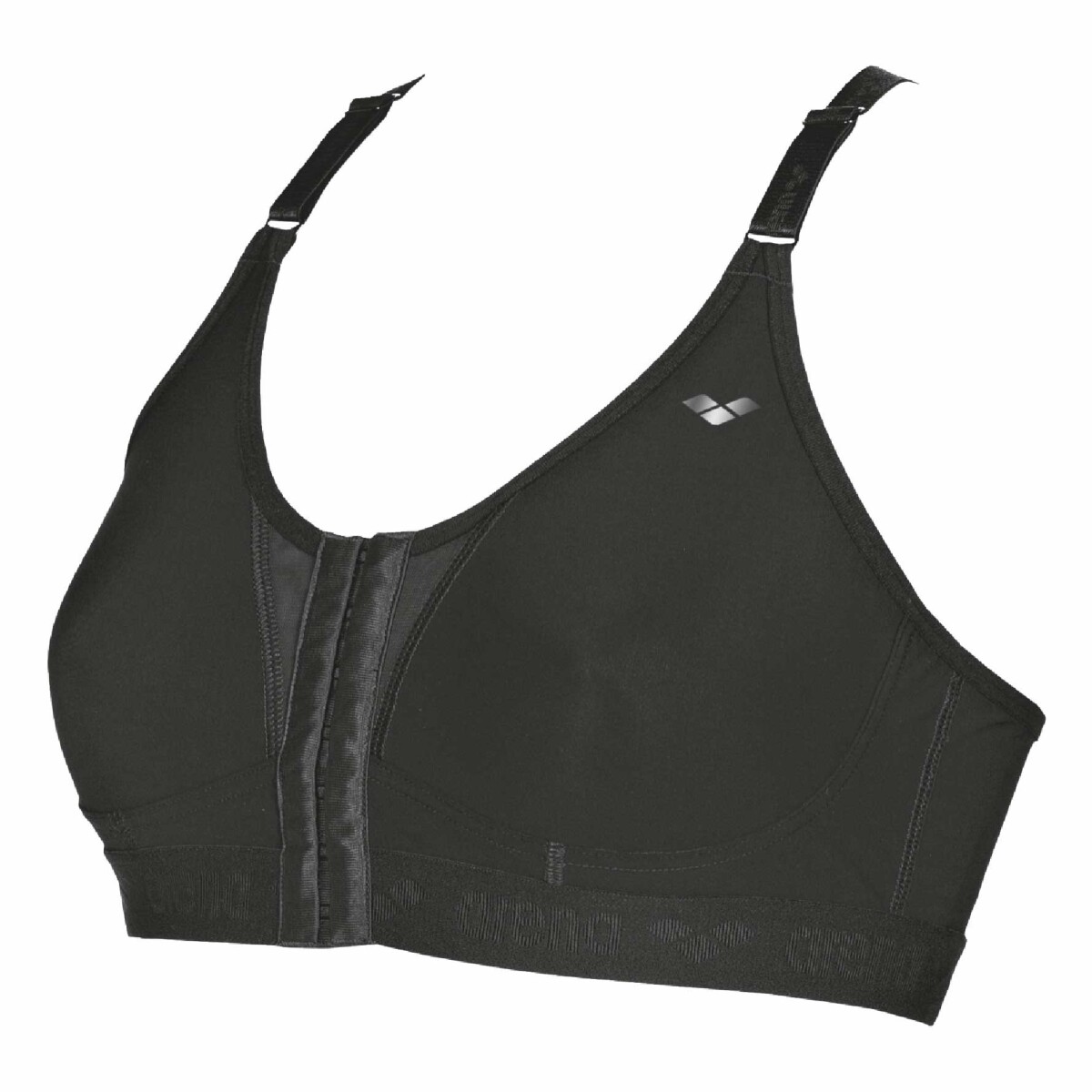 Corpiño Top Deportivo Arena Sports Bra Flora (D-Cup) - Negro 