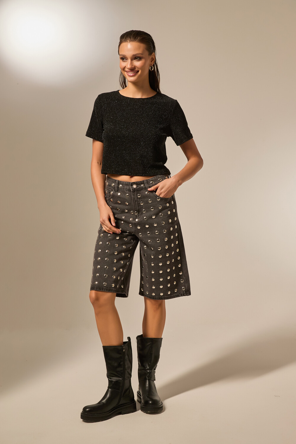 Bermuda Zafi Gris Medio