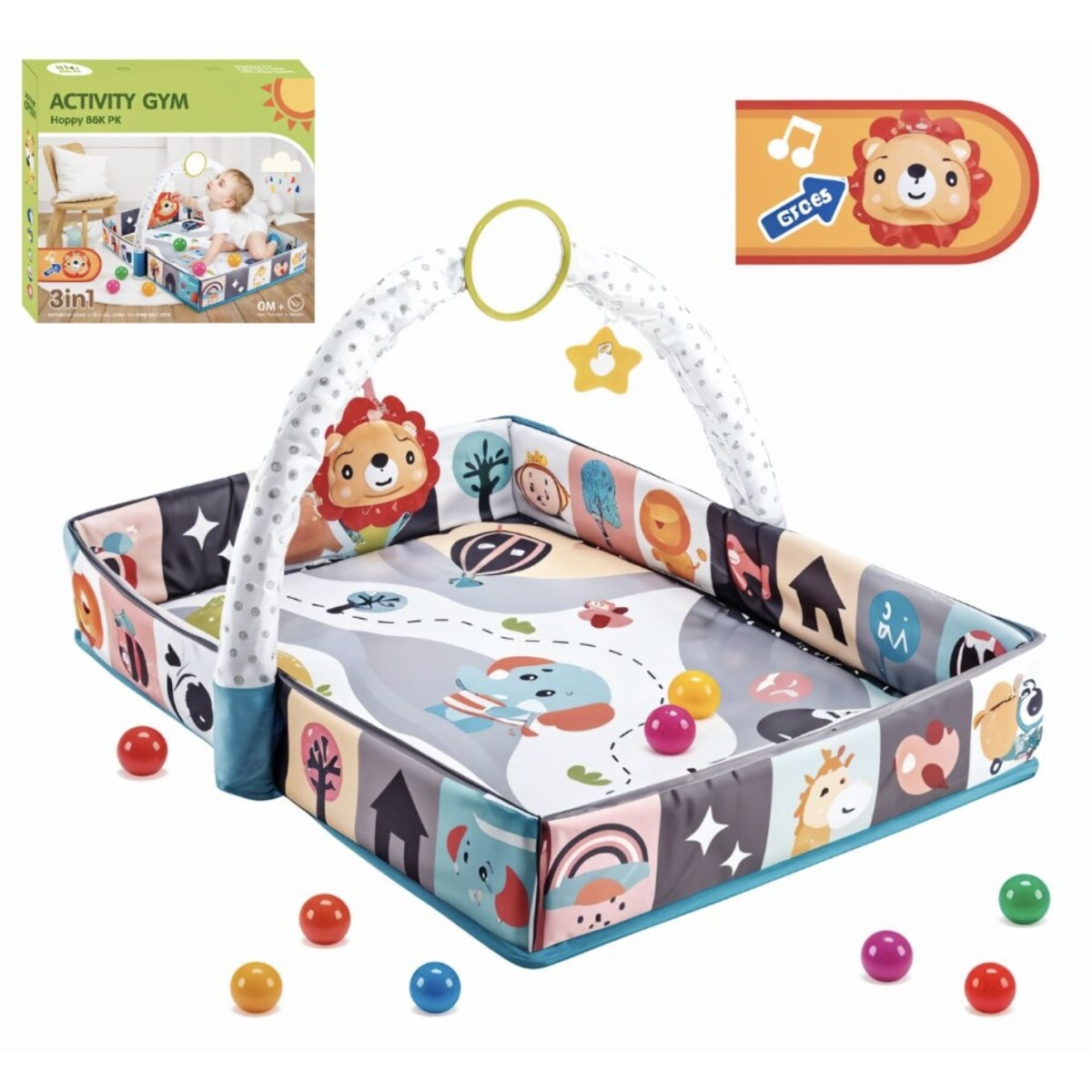 Gimnasio Infantil Rectangular con Laterales 
