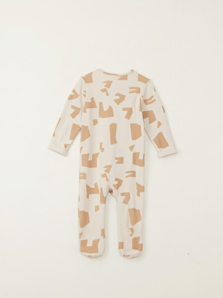 Enterito pijama algodón Beige