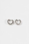 Aros planos 2 cm plateado