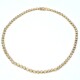 Gargantilla en oro 18k combinada 2 colores con brillantes Gargantilla en oro 18k combinada 2 colores con brillantes