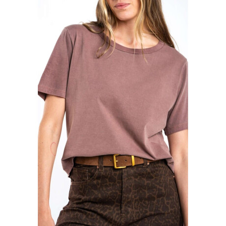 Remera Algodon Lavado Mocha