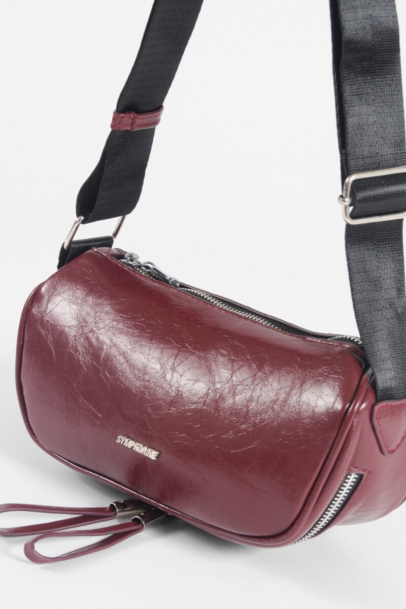 Riñonera doble cierre bordo