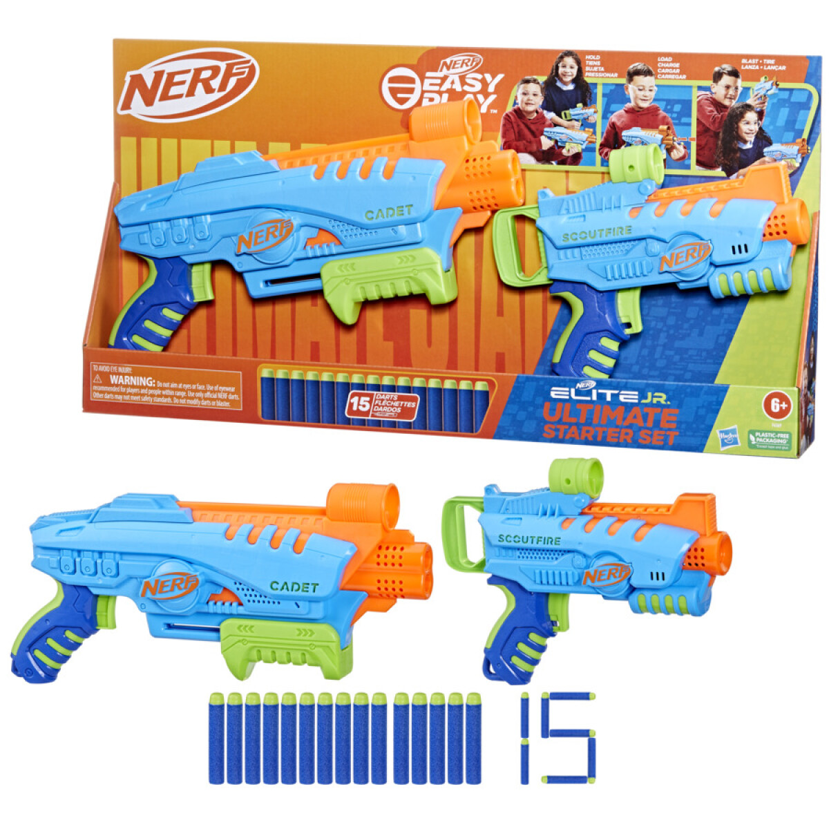 Set de Pistolas Nerf Elite Junior Ultimate Starter Dardos - 001 