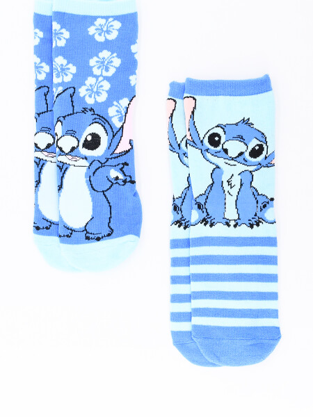 MEDIAS STITCH IN BLUE PACK X2 VARIANTE 1