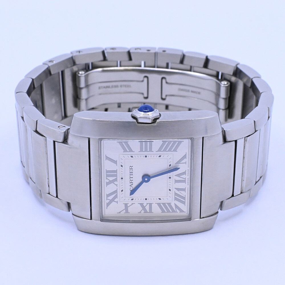 Cartier Tank Francaise mediano WSTA0074 quartz caja de acero 27 mm año 2024 con caja y papeles. Cartier Tank Francaise mediano WSTA0074 quartz caja de acero 27 mm año 2024 con caja y papeles.