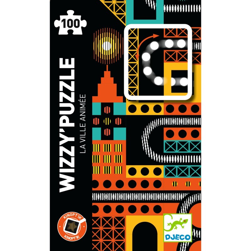 WIZZY100 Puzzle 48x34 Cm 100 Pcs 7+ Djeco Wizzy Bustling City