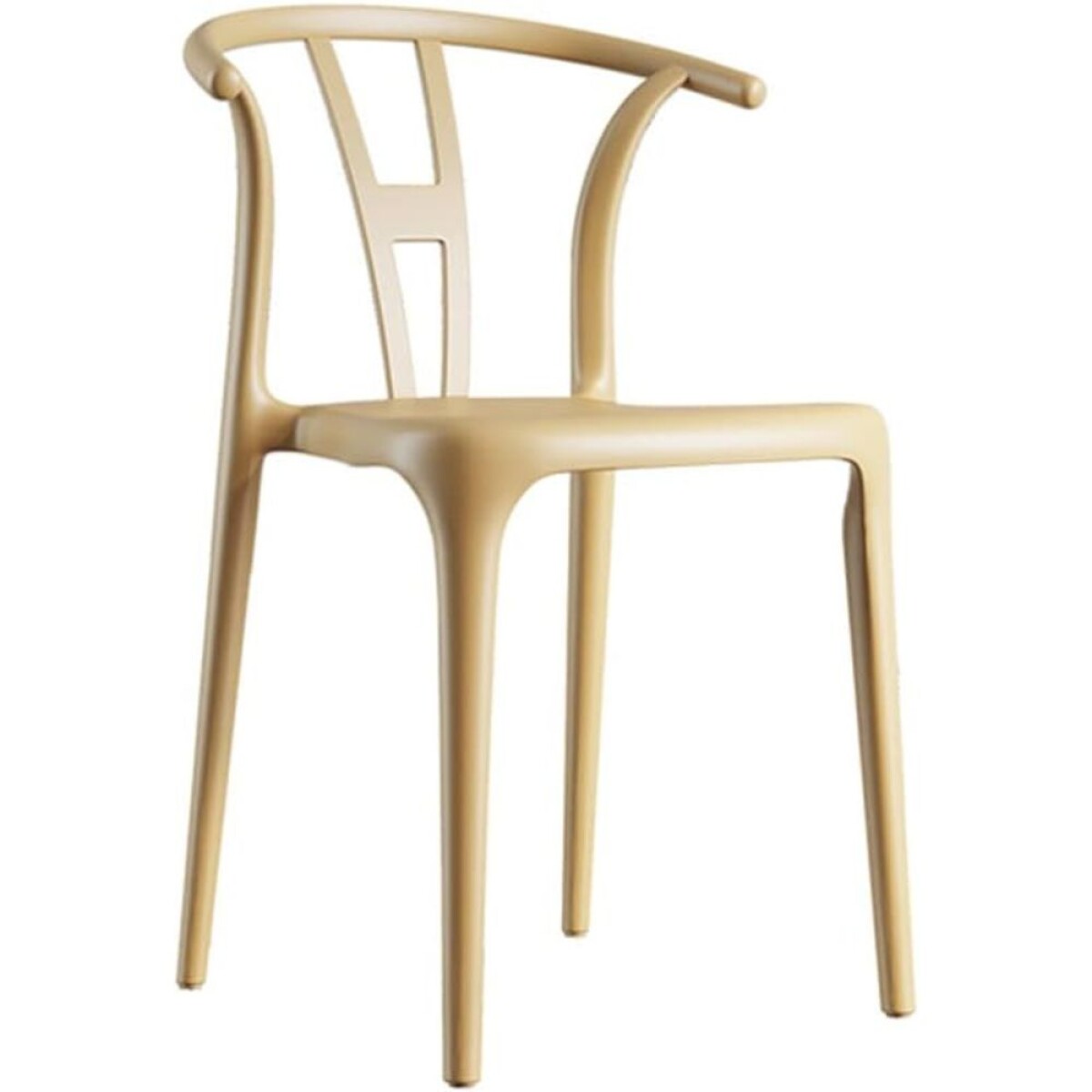 Silla Wishbone de jardin - Mostaza 