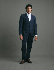 220262 TRAJE SLIM FIT HARRINGTON LABEL Azul