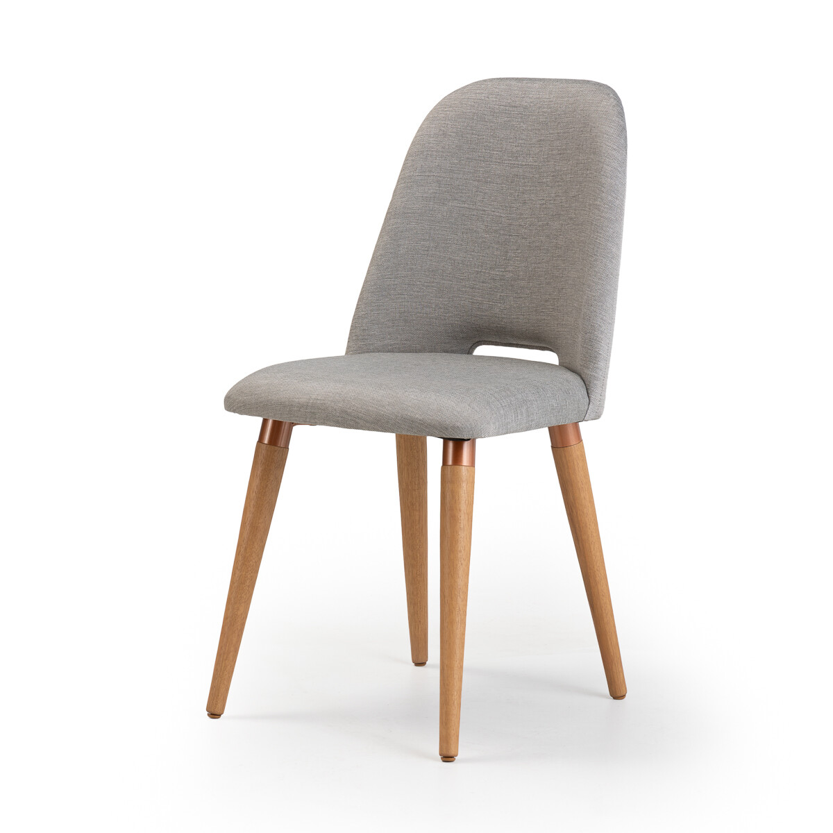 Silla Drop - Tela Rústica - Linked 35 (Gris) 