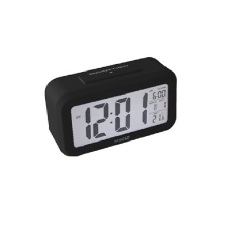 Reloj despertador negro