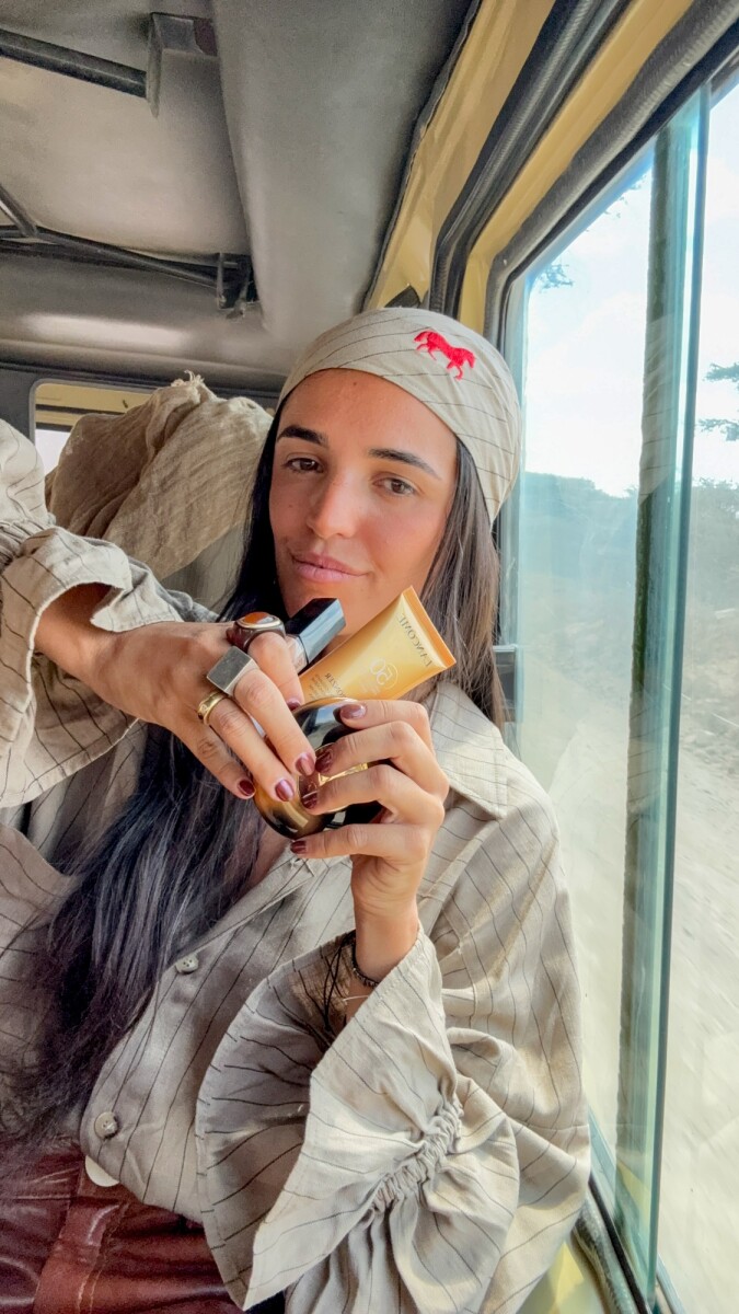 The Ranch Bandana - Beige / Negro 