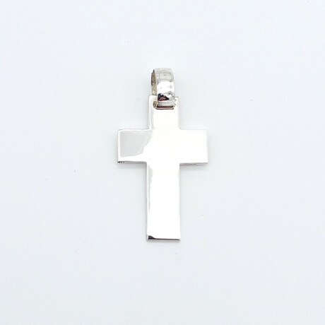 Cruz de Plata 925 Chata Largo 3.3 cm x 2 cm