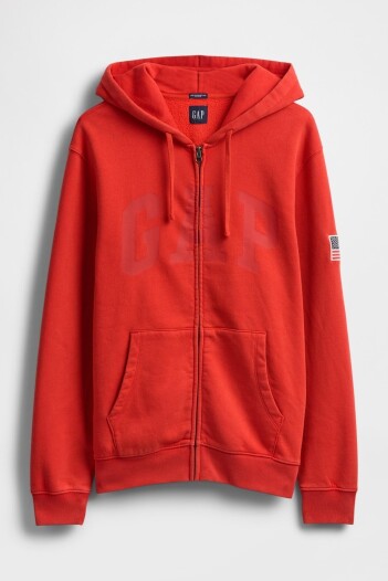 Canguro Con Cierre Logo Gap Hombre Tomato