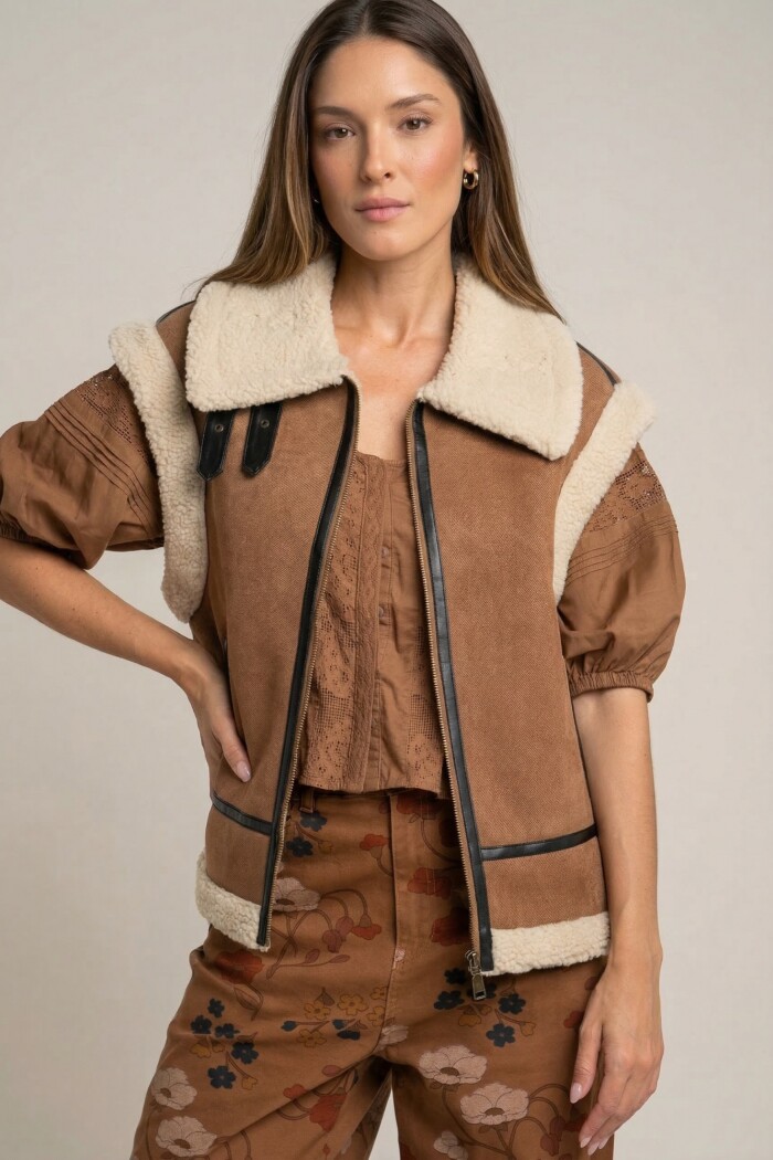 Chaleco Gamulan Camel