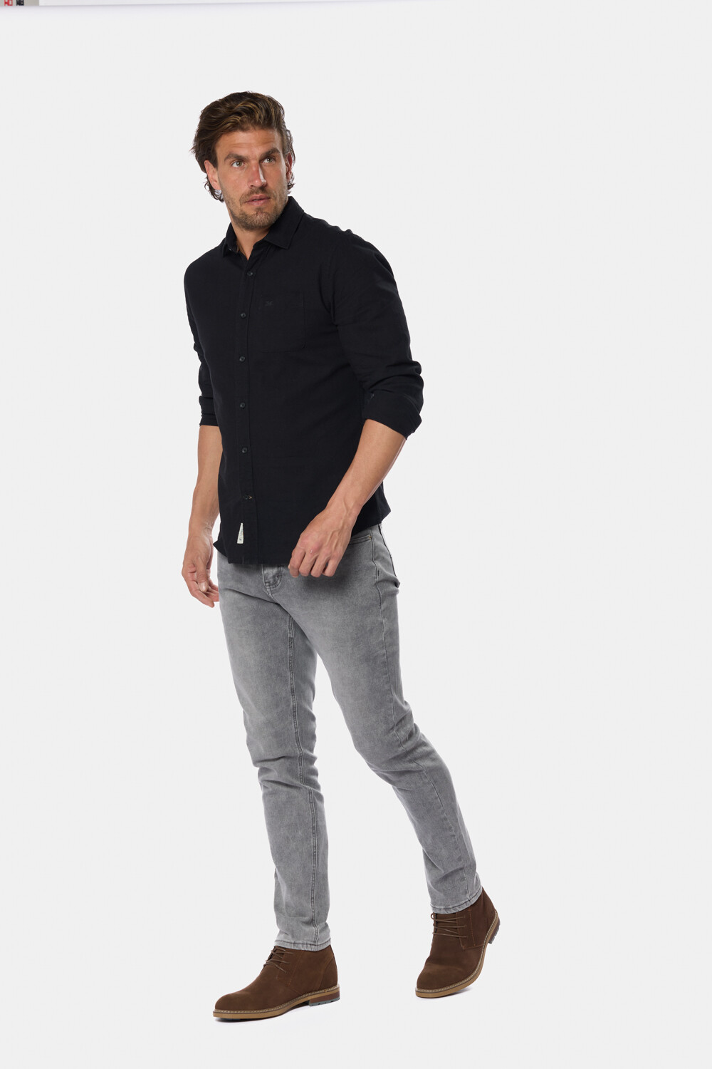 PANTALÓN DE JEAN SKINNY Gris