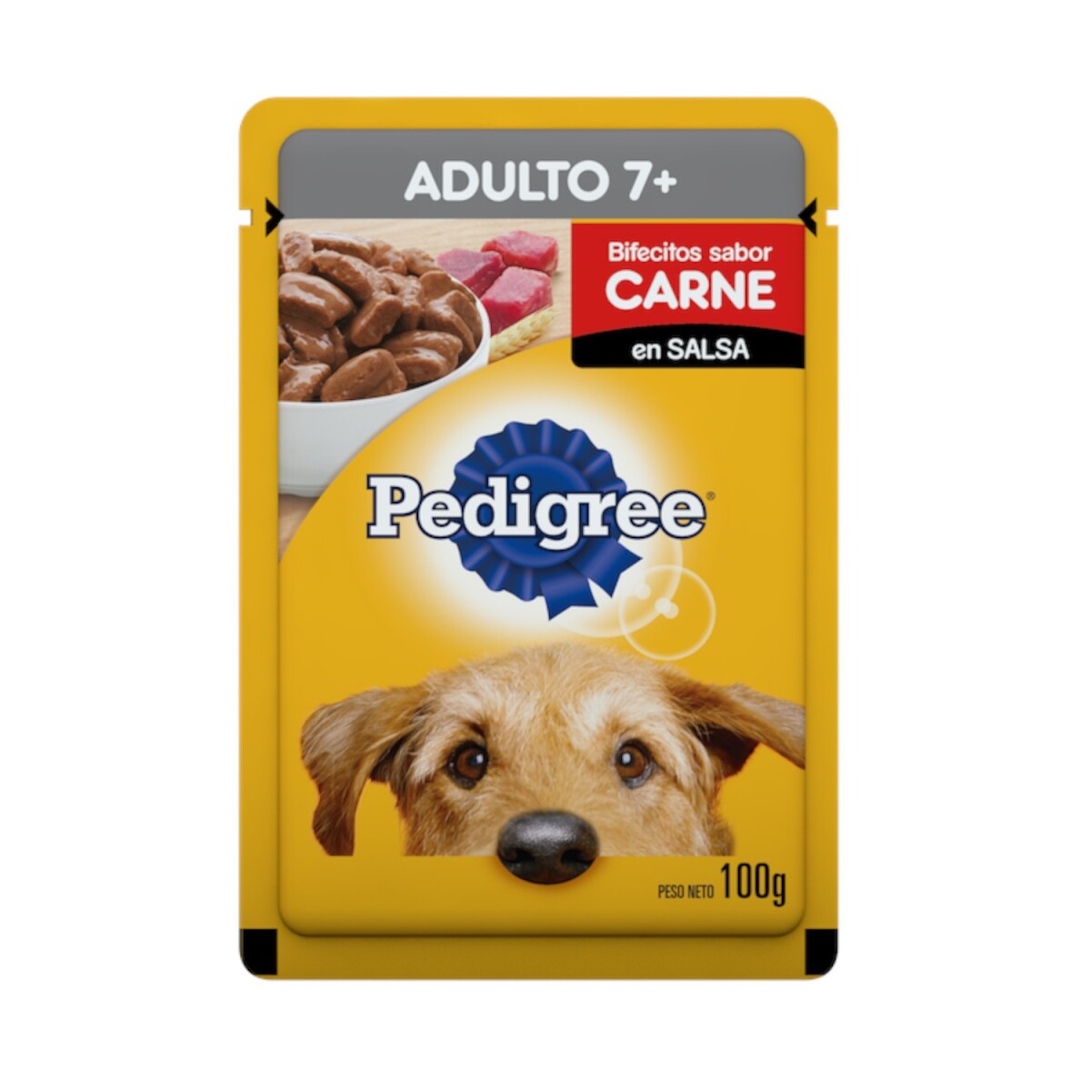 PEDIGREE ADULTO +7 AÑOS SOBRES 100 GR 