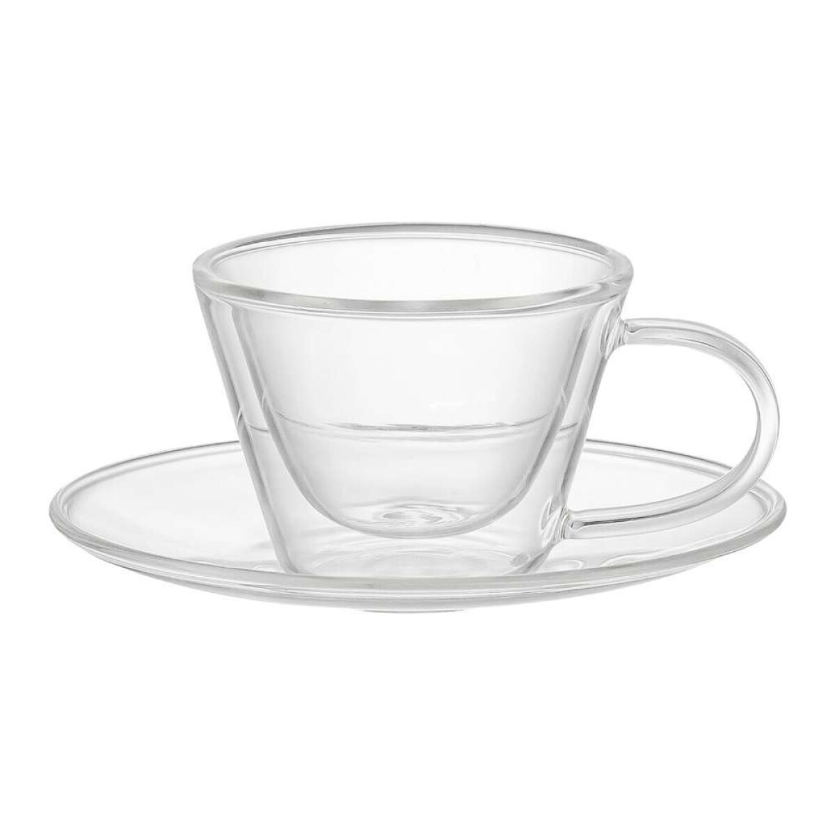 SET 2 TAZAS D.PARED C/PLATO 80ML - BORO VARENNA 
