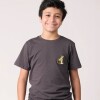 Remera Niño Rusty Gris Oscuro