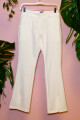 Pantalon con tajo abajo Blanco