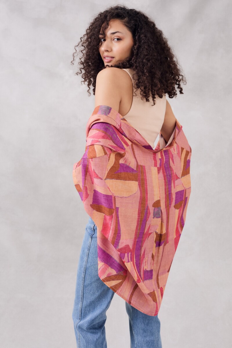 Top Algodón Ribb Rosa