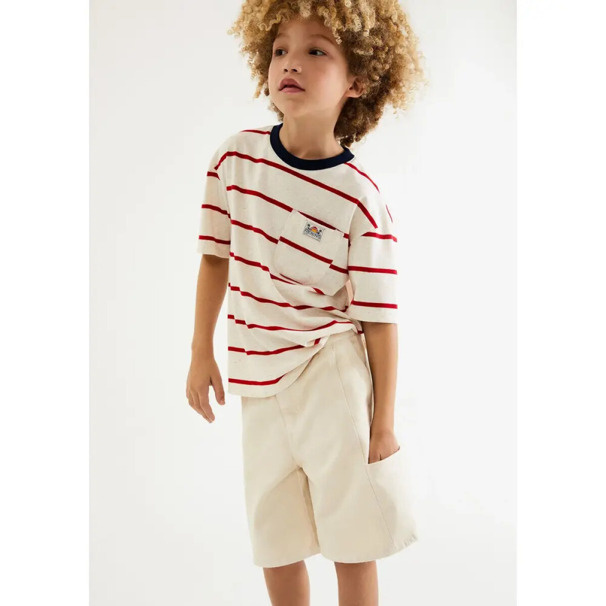 BERMUDA MASC - AMARELO CLARO 