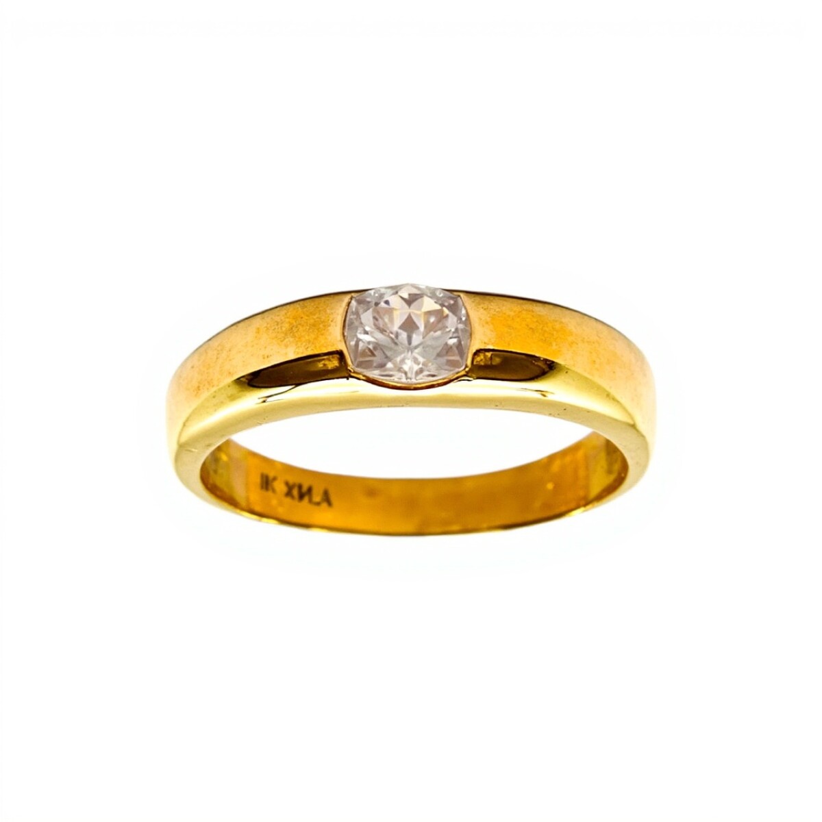 Anillo Solitario-Oro bajo-Piedra Zirconia-AN8066 - conpiedra 