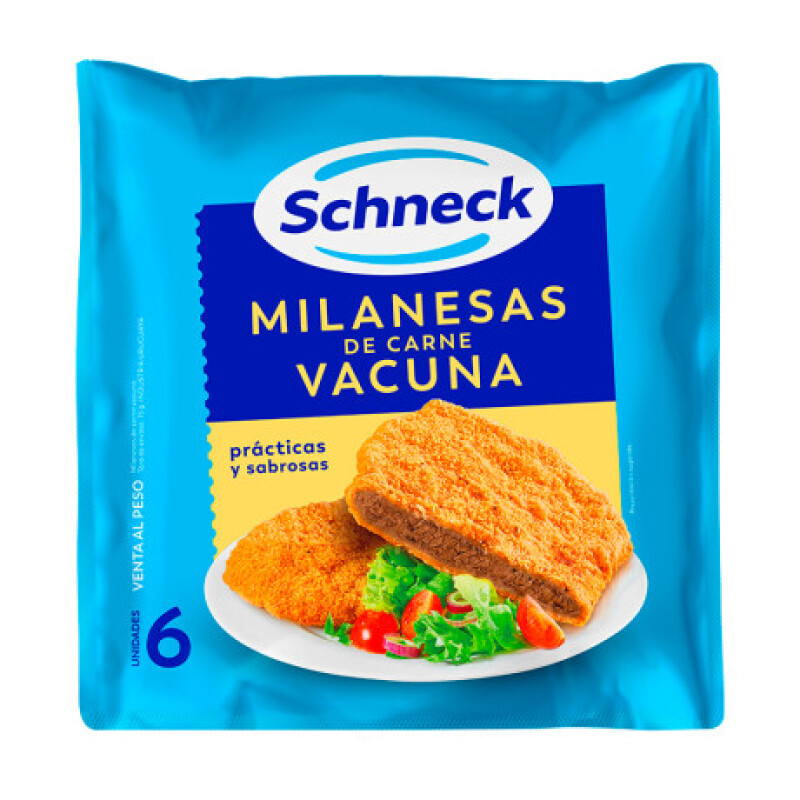 Milanesas de Carne Schneck aprox 800gr Milanesas de Carne Schneck aprox 800gr