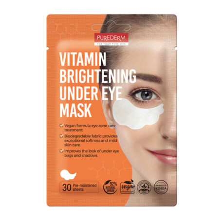Mascarilla Contorno de Ojos Purederm Vitamin Brightening 30 Unidades Mascarilla Contorno de Ojos Purederm Vitamin Brightening 30 Unidades
