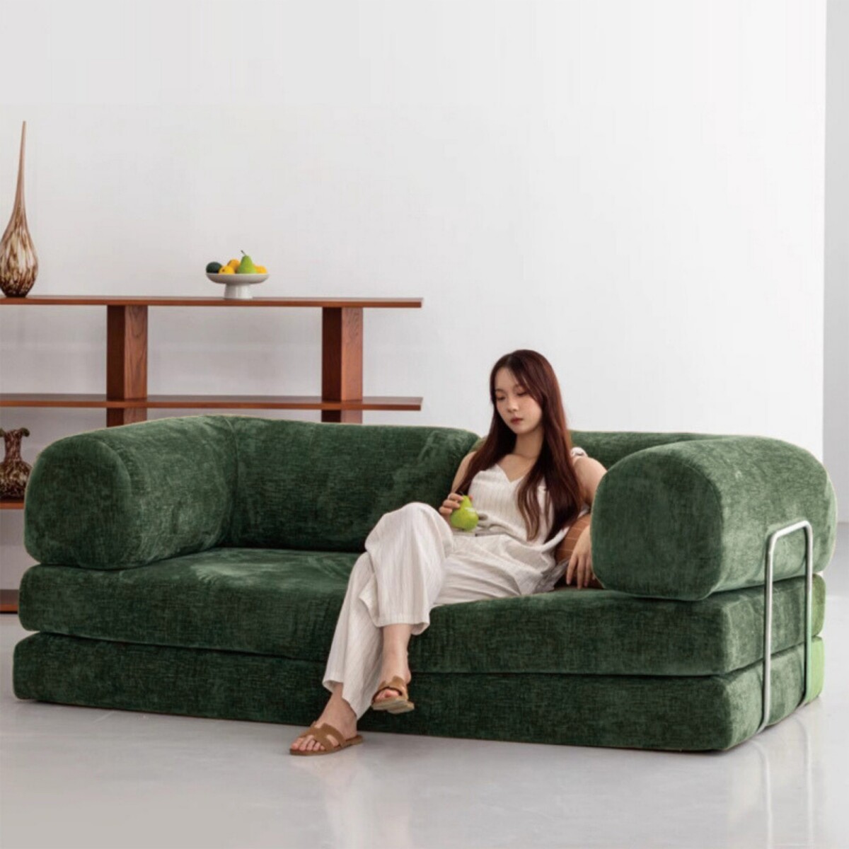 Sillón Cama 3 Cuerpos CloudNest - Verde 