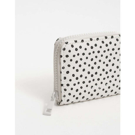 Billetera Cuerina Estampado Flores