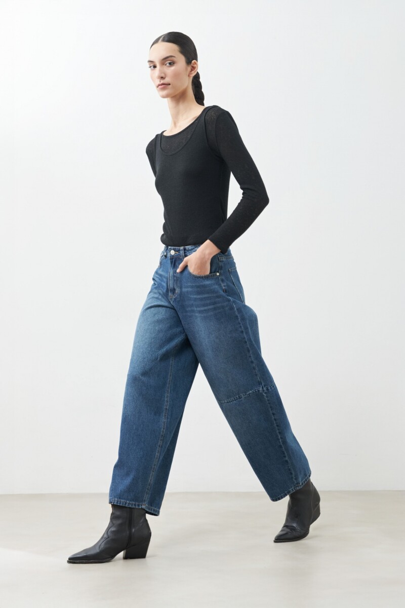 Jean Tove barrel jean medio