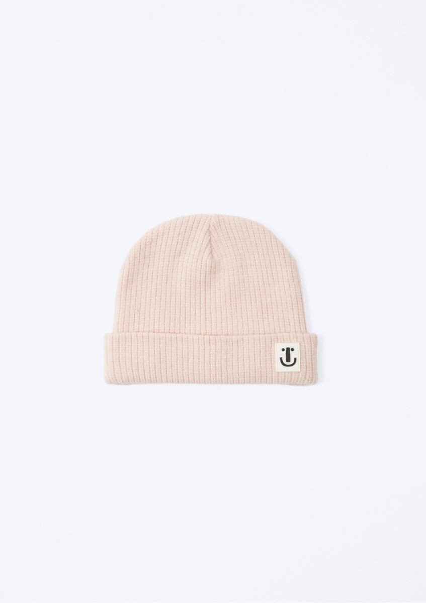 GORRO DE PUNTO UNISEX INFANTIL - ROSADO 
