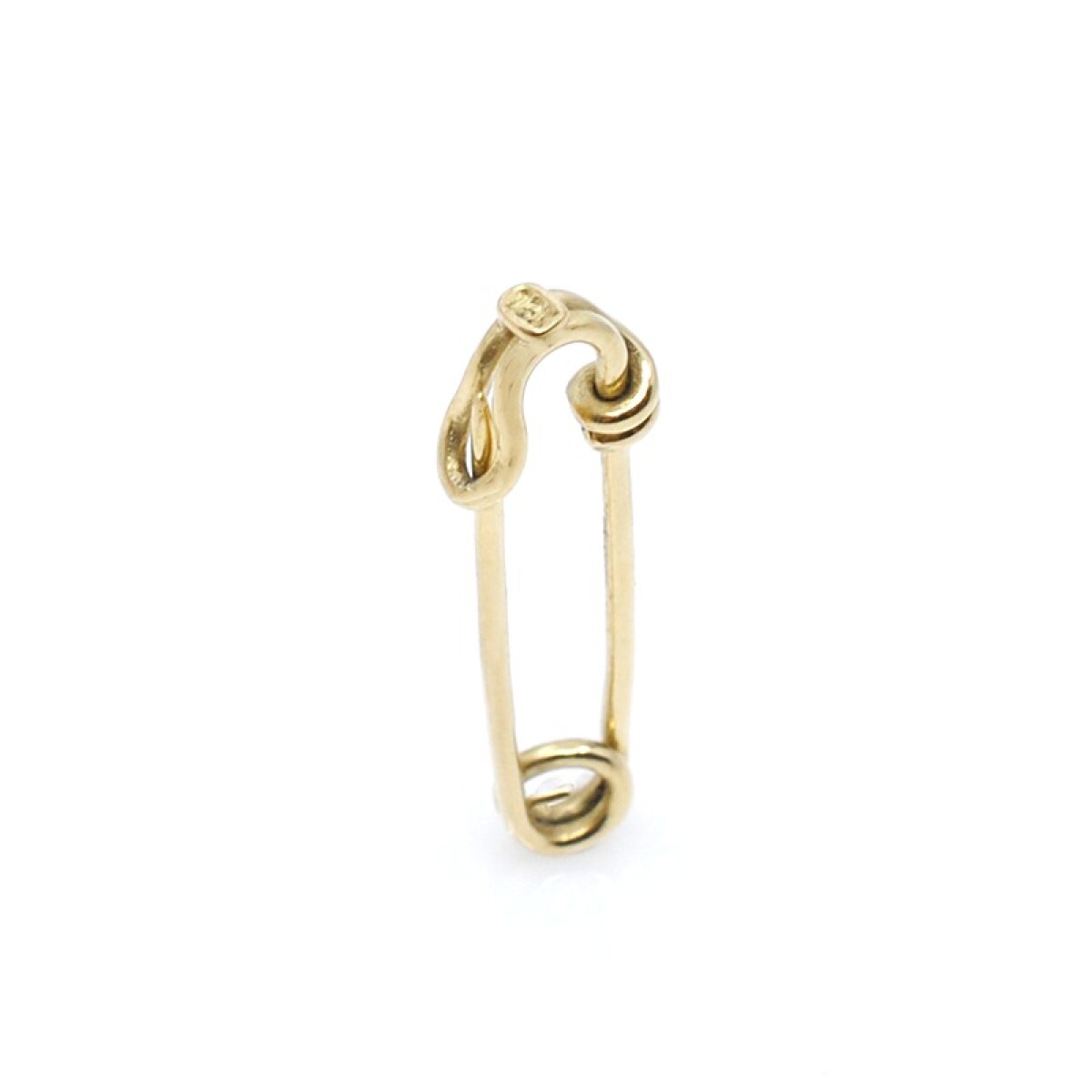 Alfiler en oro 18k amarillo. Medidas 27mm x 5mm ancho 