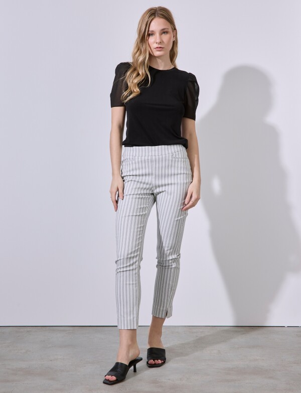 Pantalon Lineas Modelador GRIS/MULTI