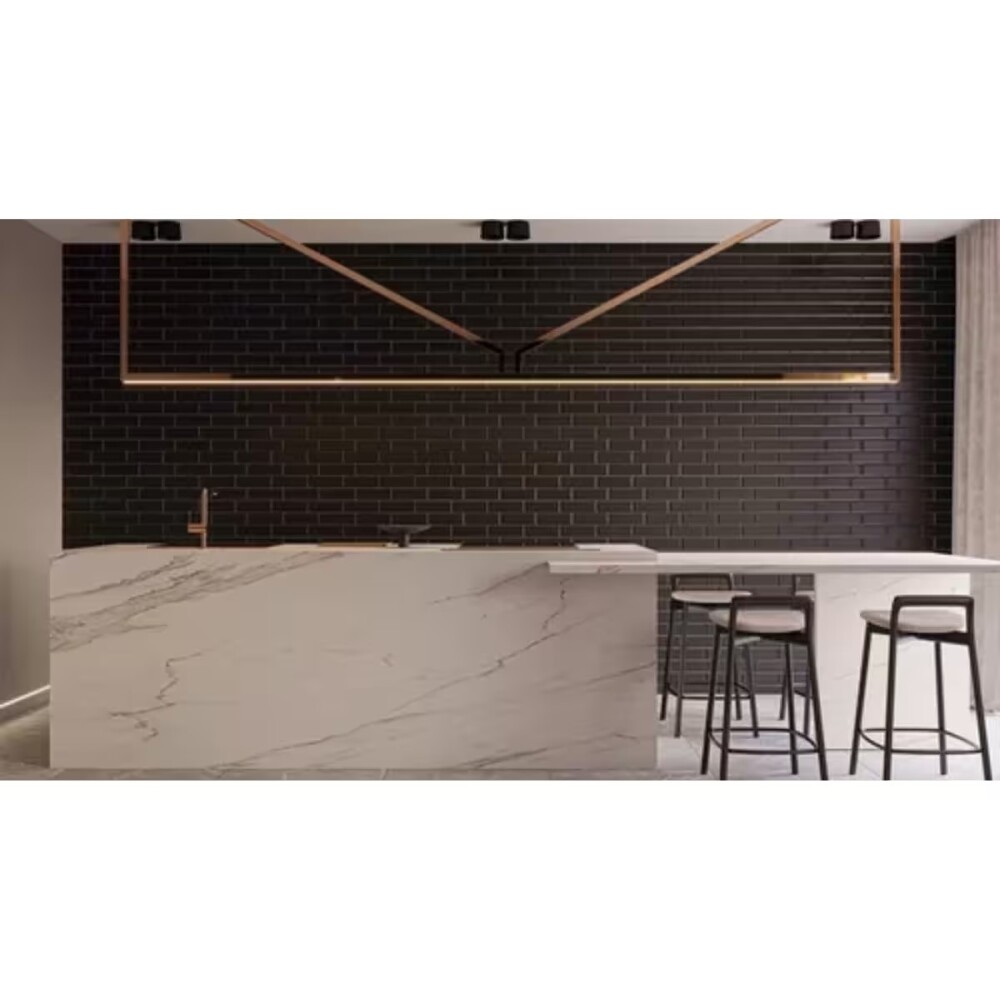 Cerámica para pared Metro Petróleo 31x54 cm Brillante Cerámica Para Pared Metro Petróleo 31x54 Cm Brillante