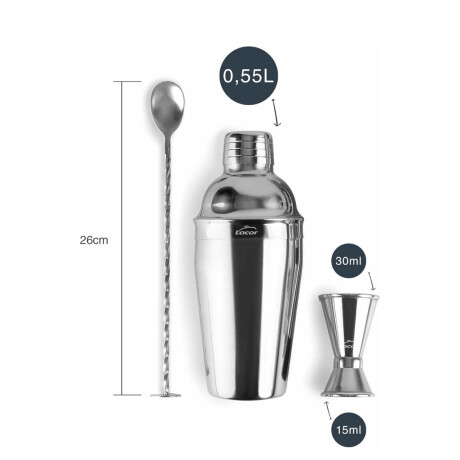 Set coctelería acero inoxidable Set coctelería acero inoxidable