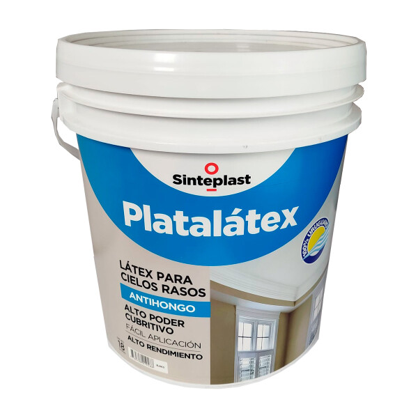 Platalátex Antihongo para Cielorraso Blanco 18lts Platalátex Antihongo para Cielorraso Blanco 18lts