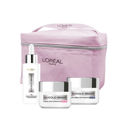 Pack Glycolic Bright L´oréal Paris ideal para mamá Sérum + Crema de Día + Crema de Noche