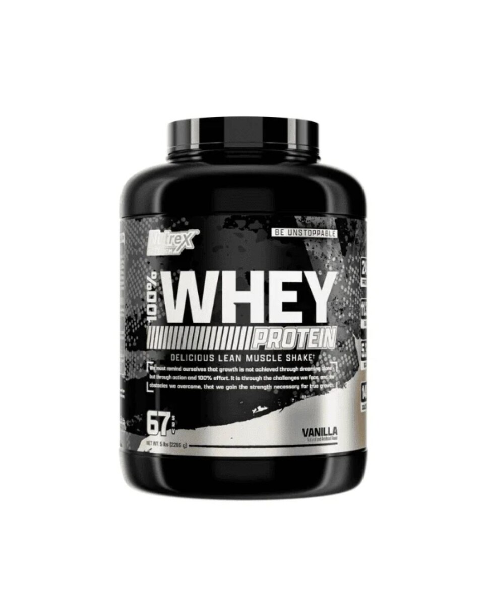 Nutrex 100% Whey Protein 5Lb - Vainilla 